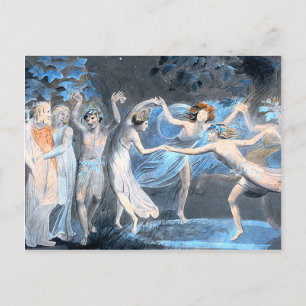 Midsummer Night's Dream, William Blake Postcard