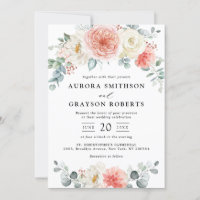 Midsummer Peach Pastel Pink Floral Wedding