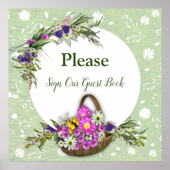 Midsummer Spring flowers Poster (Front)