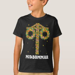 Midsummer Summer Solstice Maypole Midsommar Sweden T-Shirt