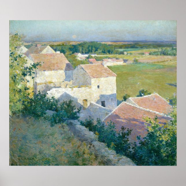 Midsummer Twilight W. L. Metcalf Fine Art Poster (Front)