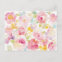 Midsummer | Watercolor Pink Floral