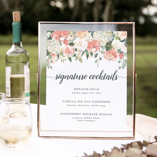 Midsummer Wedding Signature Cocktail Menu Sign (Creator Uploaded)