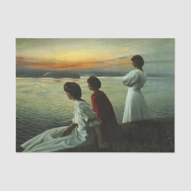 Midsummer's Eve by Harald Slott-Moller Tissue Paper (Front)