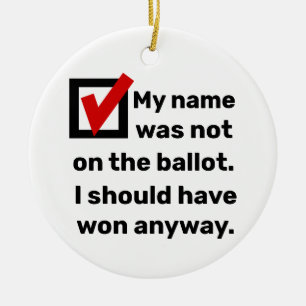 Midterm Election Humour 2022 Ceramic Tree Decoration