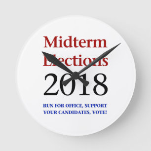Midterm Elections 2018 Round Clock