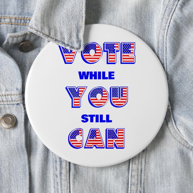 Midterms 2026 Voting 6 Cm Round Badge (In Situ)