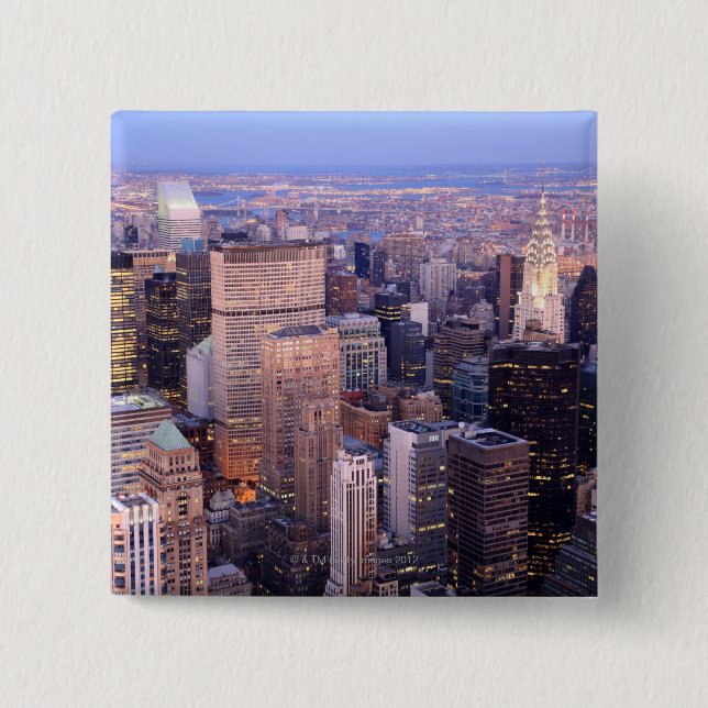 Midtown and Upper East Side 15 Cm Square Badge (Front)
