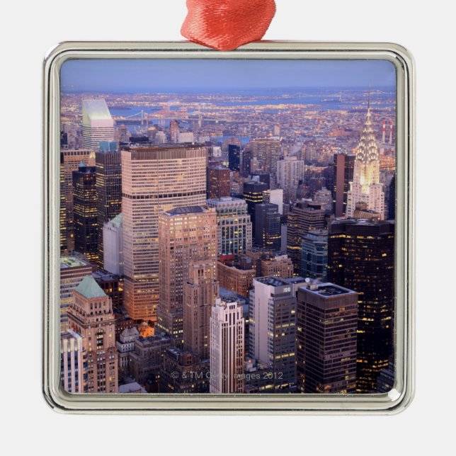 Midtown and Upper East Side Metal Tree Decoration (Front)