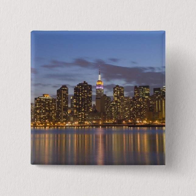 Midtown Manhattan 15 Cm Square Badge (Front)