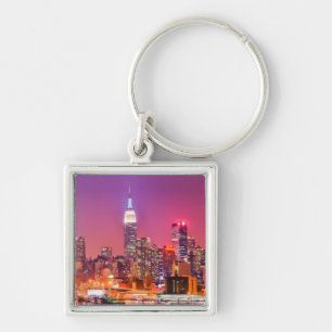 Midtown Manhattan at night with Empire Stae Key Ring