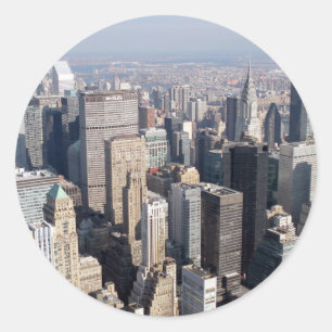 Midtown, New York City, USA. Classic Round Sticker