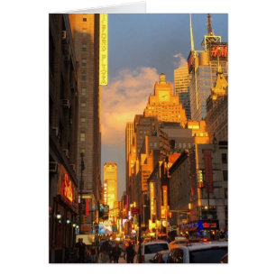 Midtown Sunset NYC New York Theatre District Photo