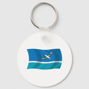 Midway Island Flag Keychain