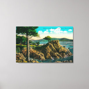 Midway Point on Seventeen Mile Drive Canvas Print
