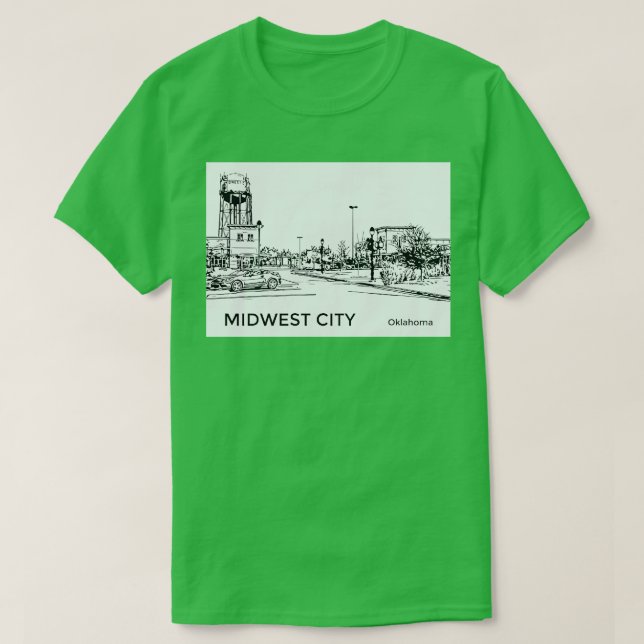 Midwest City Oklahoma T-Shirt (Design Front)