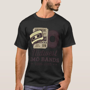 Midwest emo bands vinyl records, and vintage conce T-Shirt