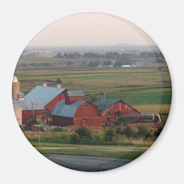 Midwest Farm Landscape Magnet (Front)