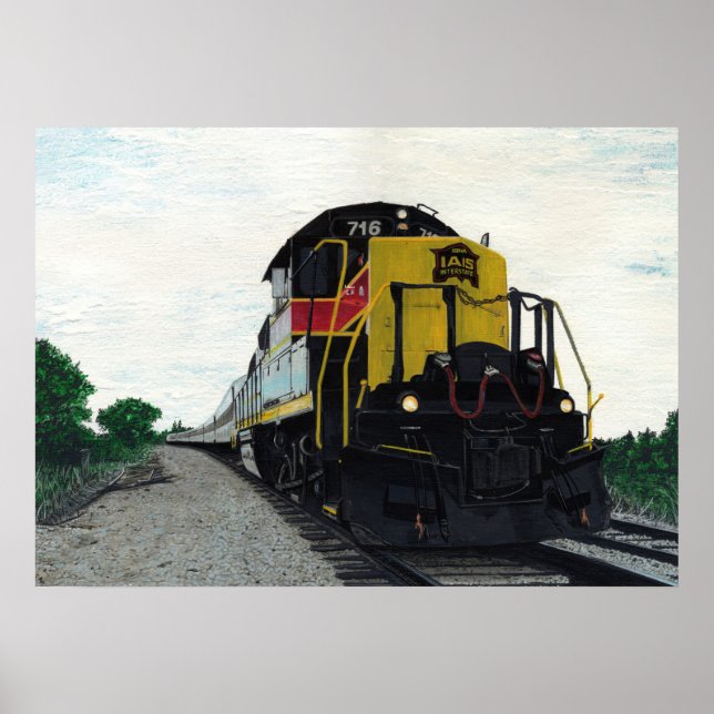 Midwest Locomotive Train Poster (Front)