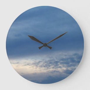 Midwest sunset large clock