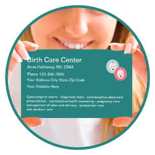 Midwife Birth Care Design Business Card