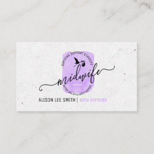 Midwife Birth Coach Services Business Card