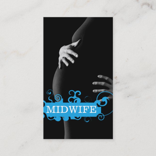 Midwife Caregiving Nurse Nursing Health Care Business Card (Front)