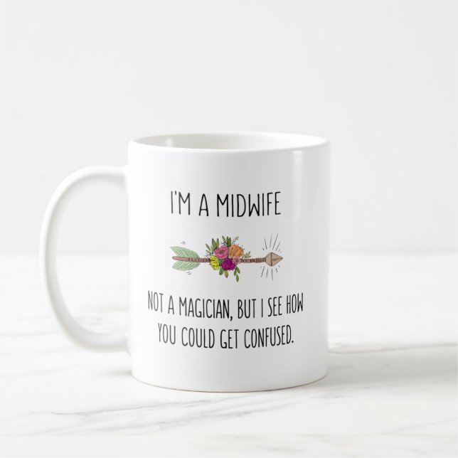 Midwife Gift Idea Coffee Mug (Left)