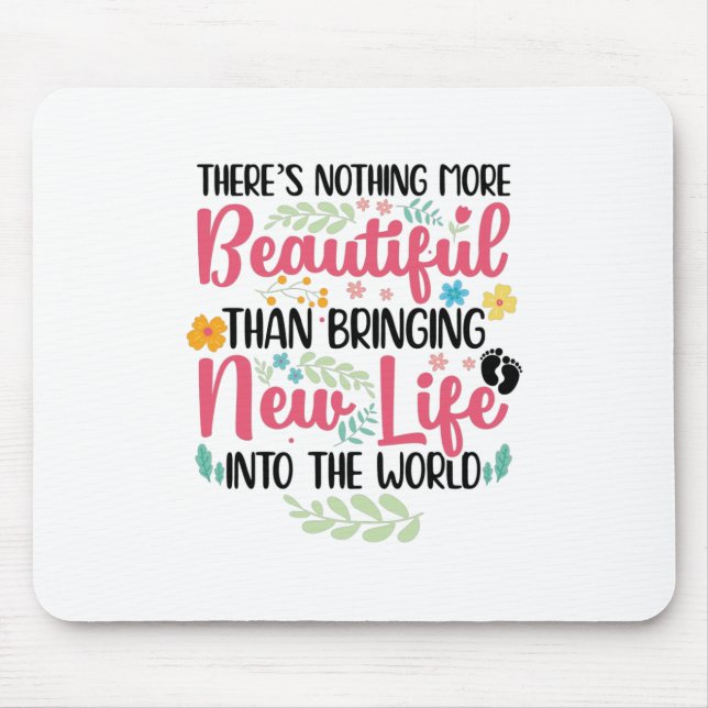 Midwife Midwives Doula Obstetrician Midwifery Job Mouse Pad (Front)