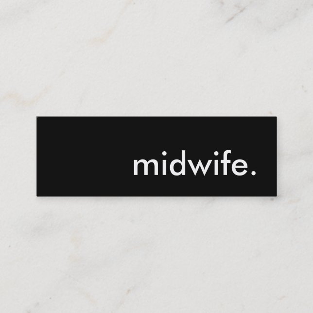 midwife. mini business card (Front)