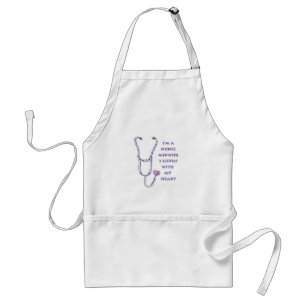 Midwife Nurse Heart custom name apron