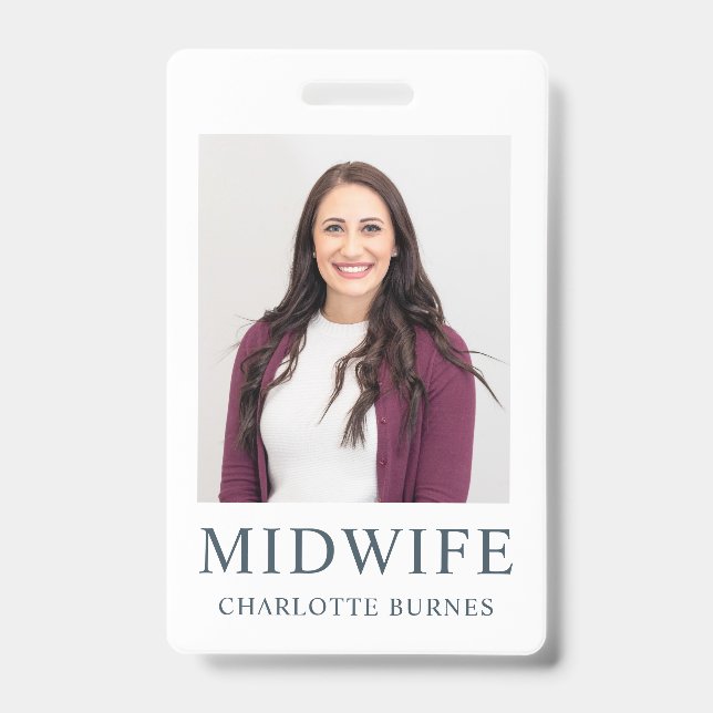 Midwife Photo ID Badge (Front)