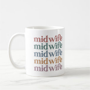 Midwife Retro Vintage Midwifery Gift Coffee Mug