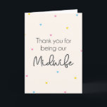 Midwife Thank You Card<br><div class="desc">Thank you card</div>