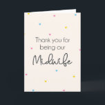 Midwife Thank You Card<br><div class="desc">Thank you card</div>
