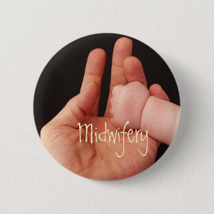 Midwifery 6 Cm Round Badge