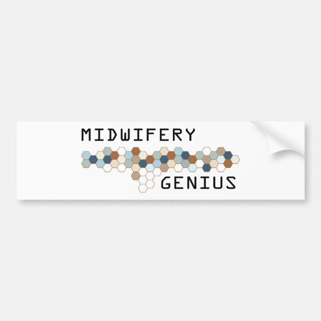 Midwifery Genius Bumper Sticker (Front)