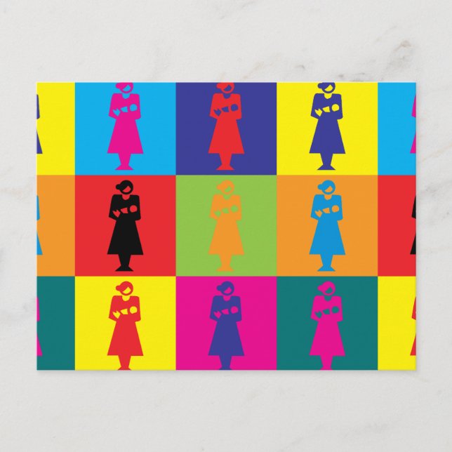 Midwifery Pop Art Postcard (Front)