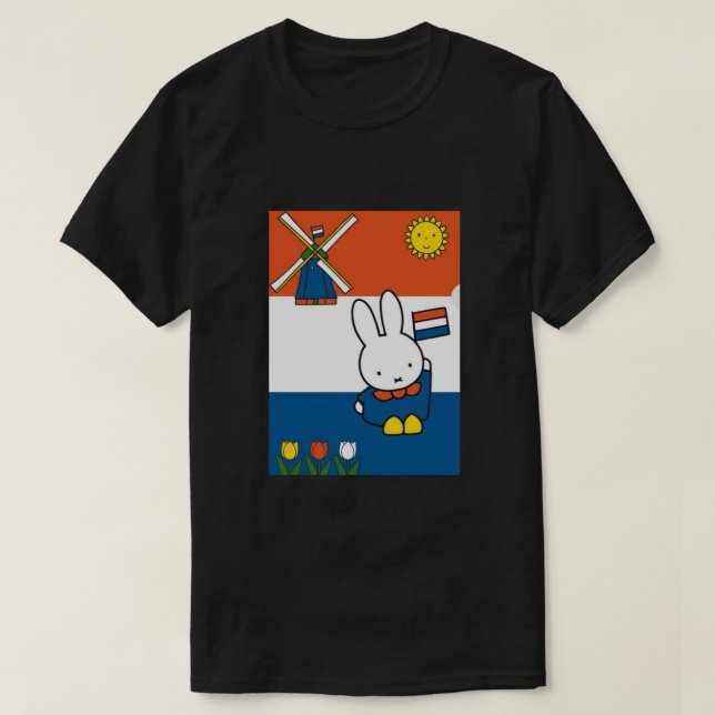 Miffy in Holland  - Nijntje in Nederland T-Shirt (Design Front)