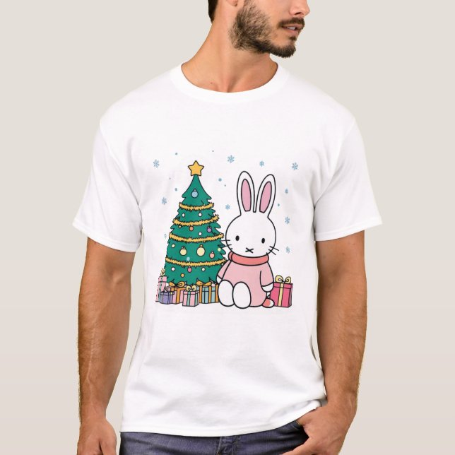 Miffy on Christmas Morning T-Shirt (Front)