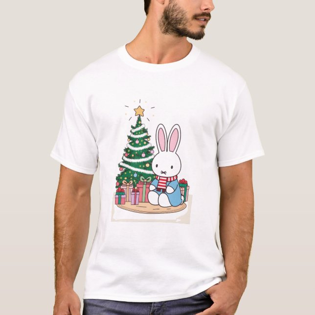 Miffy on Christmas Morning T-Shirt (Front)