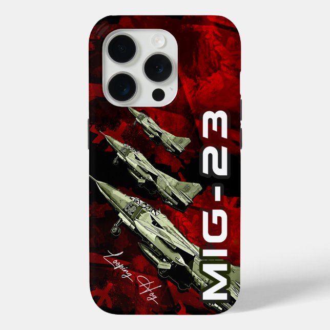 mig23 sovie union fighterjet aircraft phone case (Back)