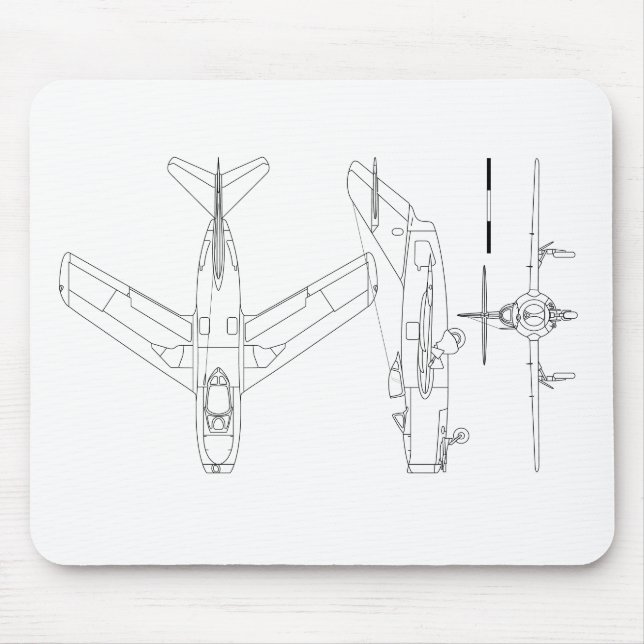 Mig-15 Mouse Pad (Front)