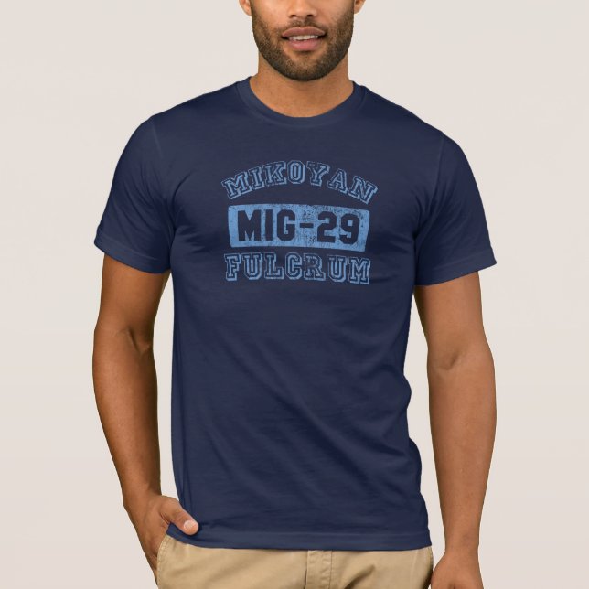 MIG-29 Fulcrum - BLUE T-Shirt (Front)