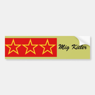 'Mig Killer'Ace Pilot Bumper Sticker
