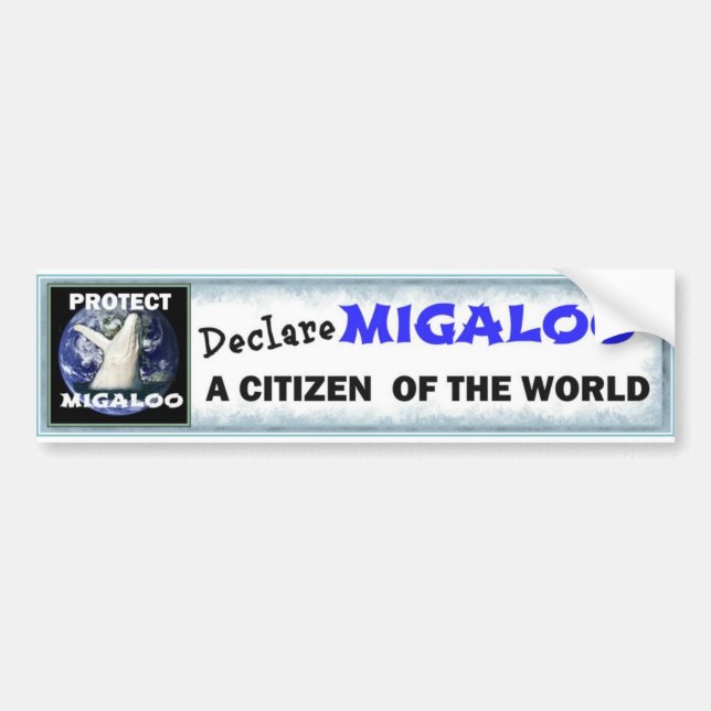 MIGALOO BUMPER STICKER (Front)