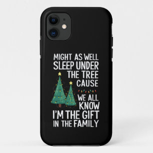 Might As Well Sleep Under The Tree Christmas Gift Case-Mate iPhone Case