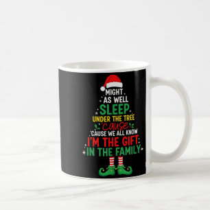 Might As Well Sleep Under The Tree Funny Christmas Coffee Mug