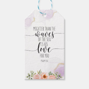 Mightier Than The Waves Of The Sea, Psalm 93:4 Gift Tags