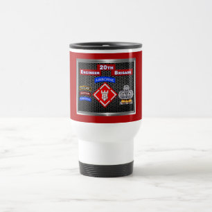 Mighty 20th Engineer Brigade-Airborne Travel Mug